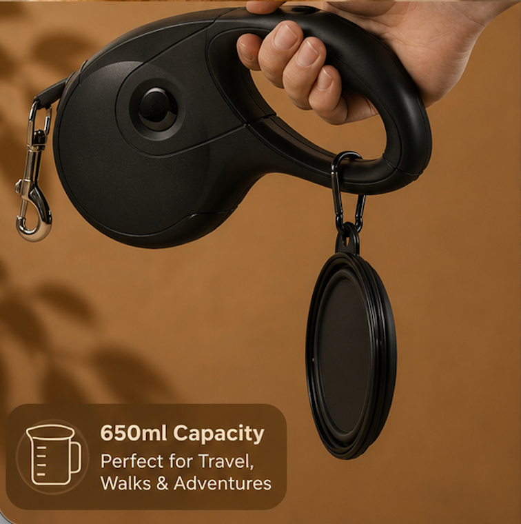 PluffCup leak-resistant design with carrying strap and carabiner clip